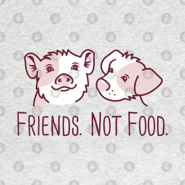 Pig and dog friends by crealizable